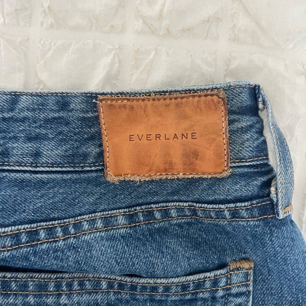 Everlane 90’s Curvy Cheeky Blue Straight Leg Women's Jeans - Picture 11 of 13